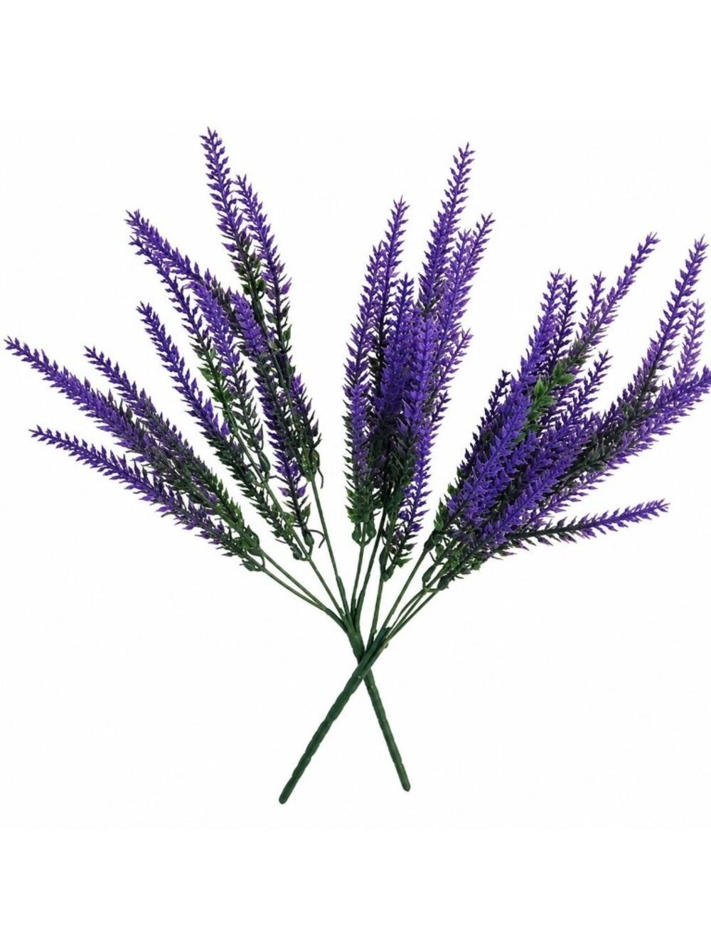 Purple Faux Lavender Stems Artificial Salvia Flowers Faux Greenery Picks French